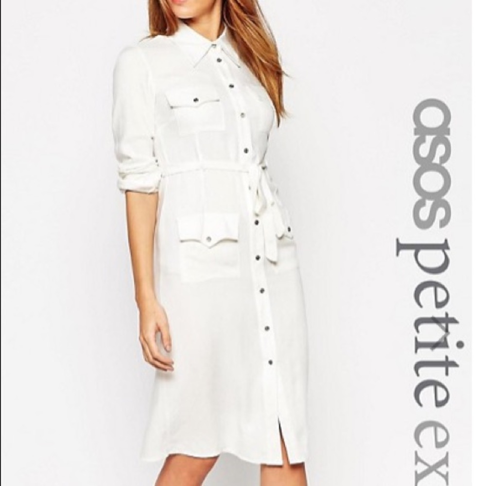ASOS PETITE 70’s Shirt Dress 00P